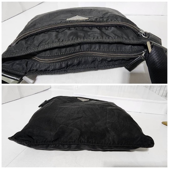 Authentic Prada Vintage Nylon Tessuto Triangle Logo Plate Shoulder/Crossbody Bag - Picture 8 of 15